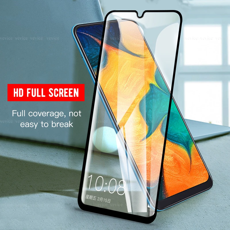 Полное Защитное стекло для samsung Galaxy A6 A8 J4 J6 Plus A7 A9 J2 J7 J8 2018 A30 50 закаленное экрана
