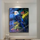 Алмазная 5D картина сделай сам, попугай, животное, лес, птица, пейзаж, полная выкладка, стразы, алмазная вышивка, вышивка крестиком FF3476