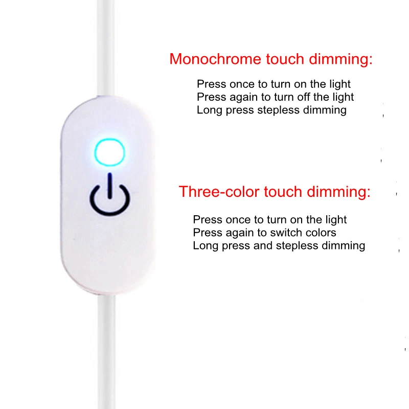 

LED Spiral Table Lamp Curved Desk Bedside Lamp Cool White Warm White Touch Dimming Desk Lamp For Living Room Reading Home Decor