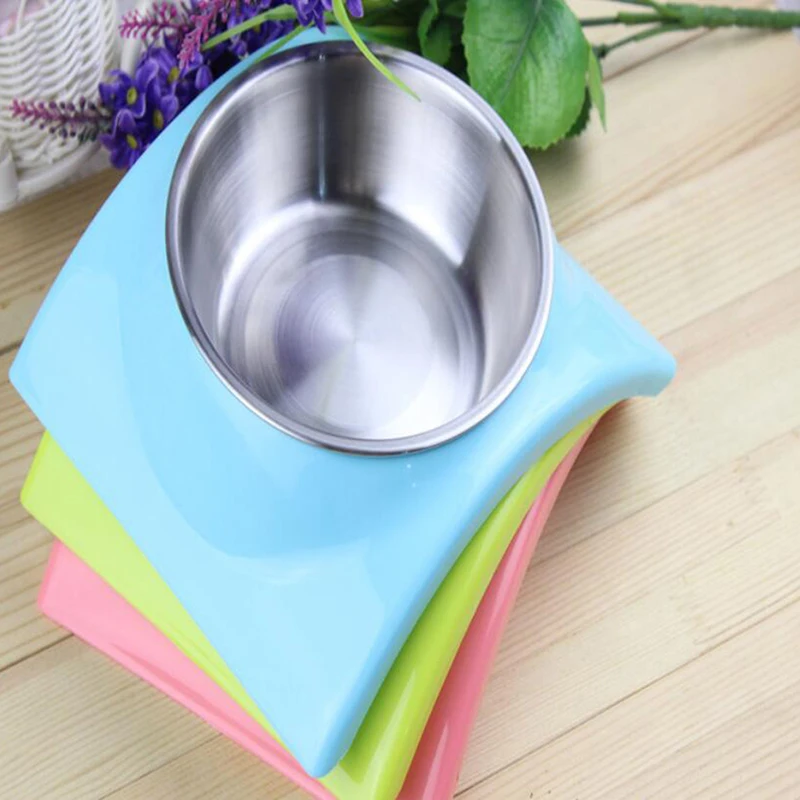 Dog Dual-use Food Bowl Cat Teddy Bear Stainless Steel Single Leak-proof Basin Wash Pet Supplies | Дом и сад