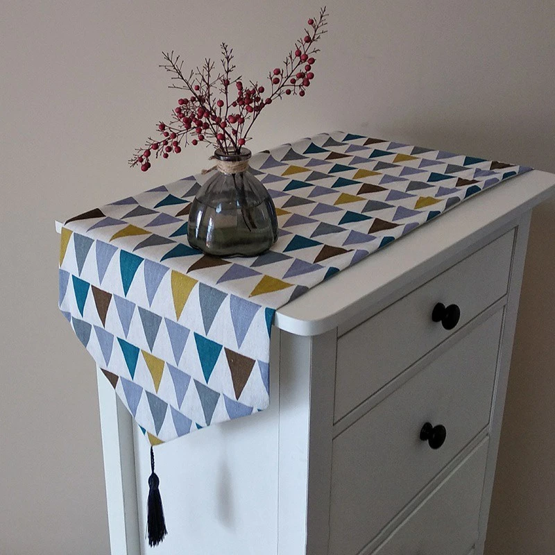 Скатерть хлопковая в скандинавском стиле Настольная дорожка для свадебного