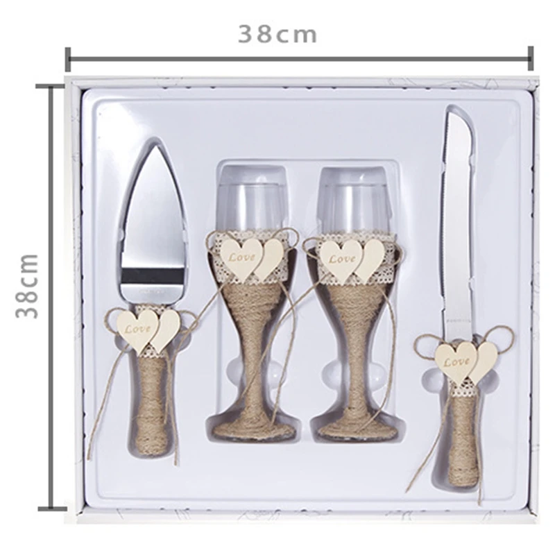 

Personalized 4Pcs Wedding Cake Knife Shovel Wedding Goblet Getcake Shovel Cutter Knife Set Wedding Cake Birthday Gift Party Dco