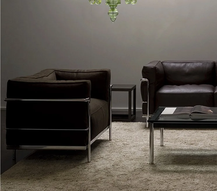 Replica of Le Corbusier Club Chair Sofa / Office Single Seat Lounge Chair