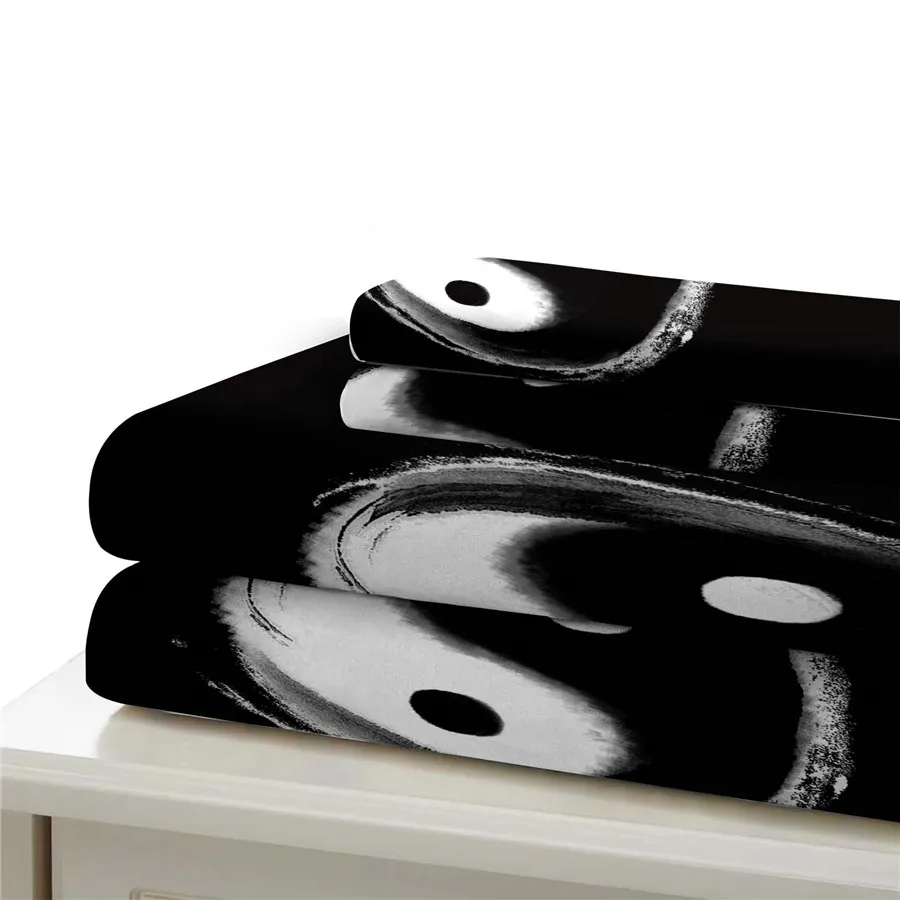 HELENGILI 3D Постельное белье Yin Yang печать наволочки с наволочкой Домашние текстильные изделия #YY19 on.