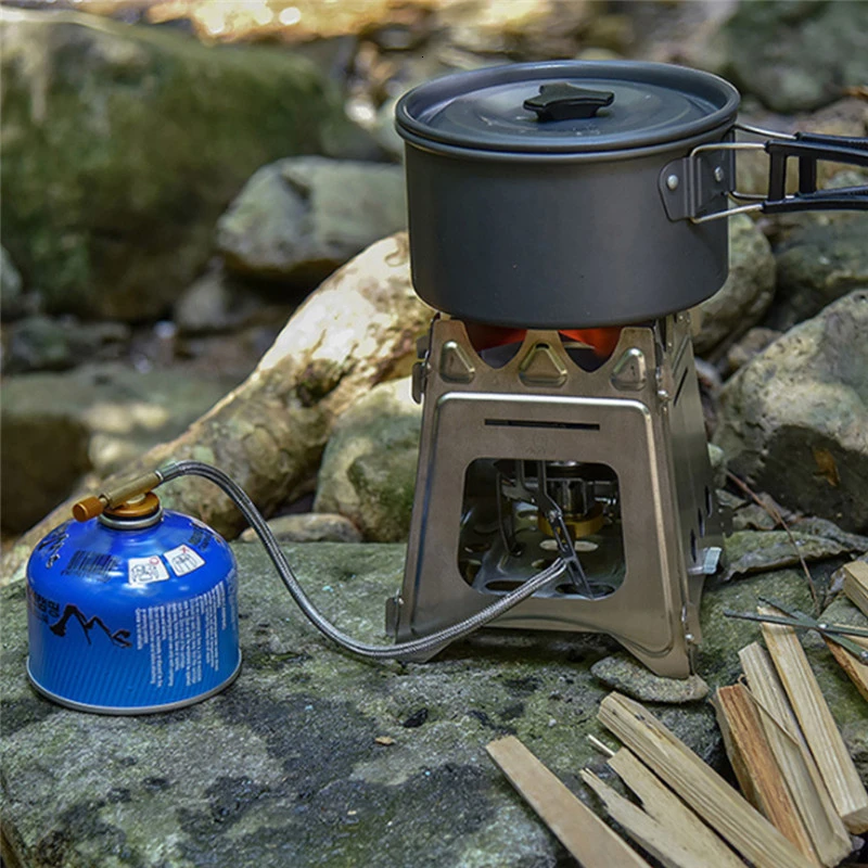 Складная туристическая плита портативная Ультралегкая деревянная горелка с