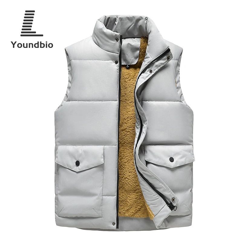 

2021 Men Vest Lamb Wool Thicken Autumn And Winter Outdoor Sports Coat Mens Simplicity Sleeveless Fashion Casual Jacket