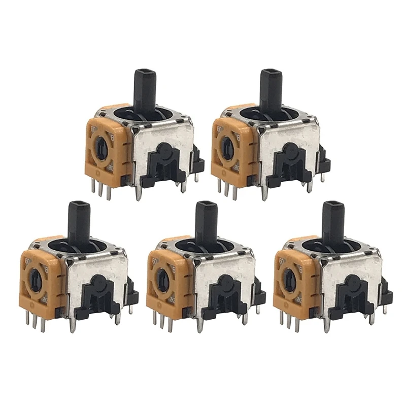 

5 Pieces/set 3D Analog Sensor Module Replacement Controller 2.3K Joystick Axis Analog Thumb Sticks Compatible with PS5