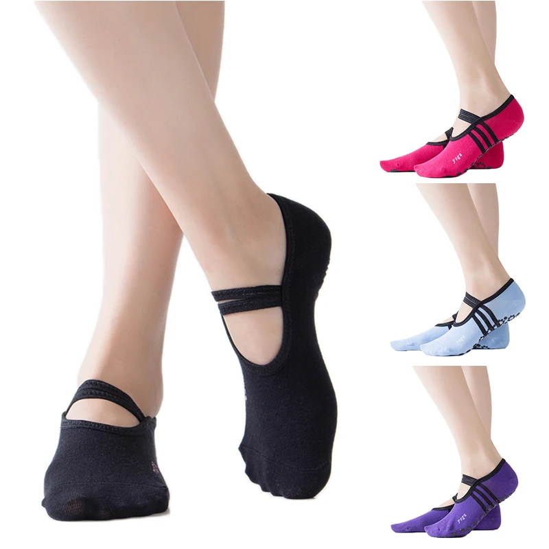 

Yoga Athletic Sport Sock Ballet Exercise Sports Socks Fashion Women Fashion Breathable Open-Toed Backless