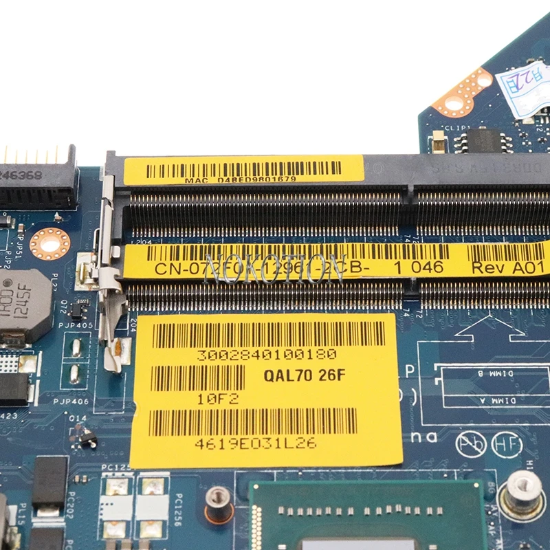 Nokotion CN-072F01 072F01 72F01 QAL70 LA-7741P материнская плата для ноутбука Dell Latitude E6330 E6430S i3-3110M CPU -