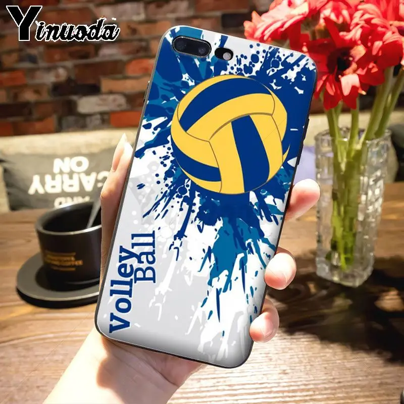 Yinuoda волейбольная Раскрашенная крышка мягкий чехол для телефона для iPhone 7plus X xs max xr 6 6S 7 8 8Plus 5S 11pro чехол - Цвет: 15