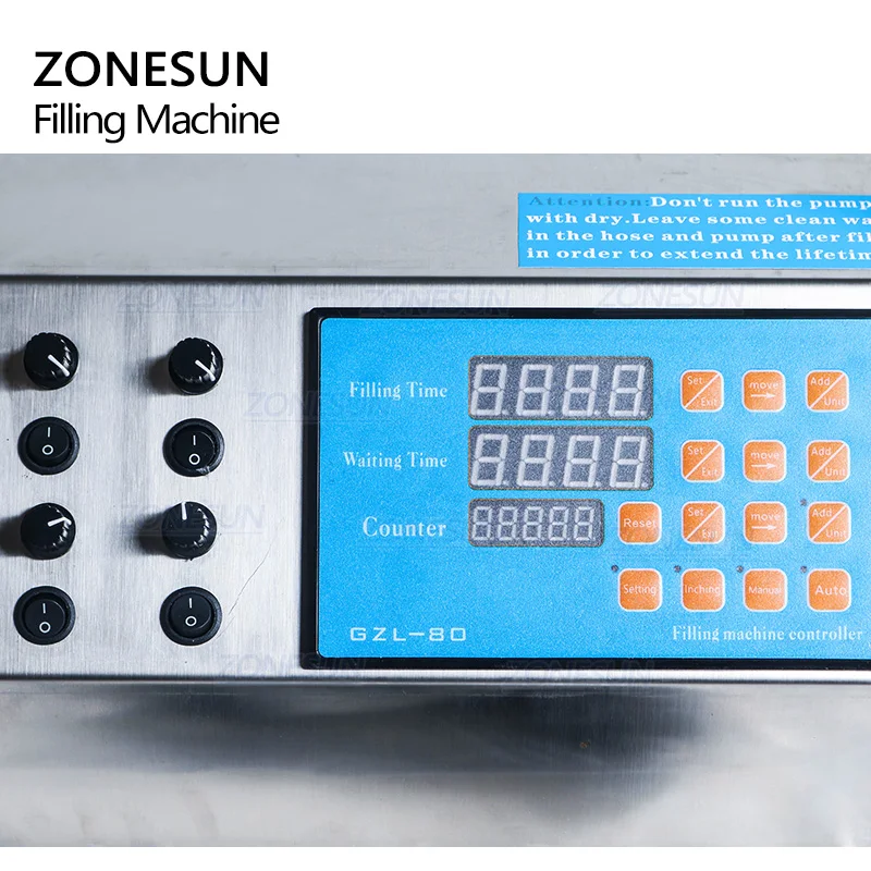ZONESUN разливочная машина с 4 насадками, жидкая Парфюмерная вода, сок, эфирное масло, электрический насос с цифровым управлением, жидкий наполнитель