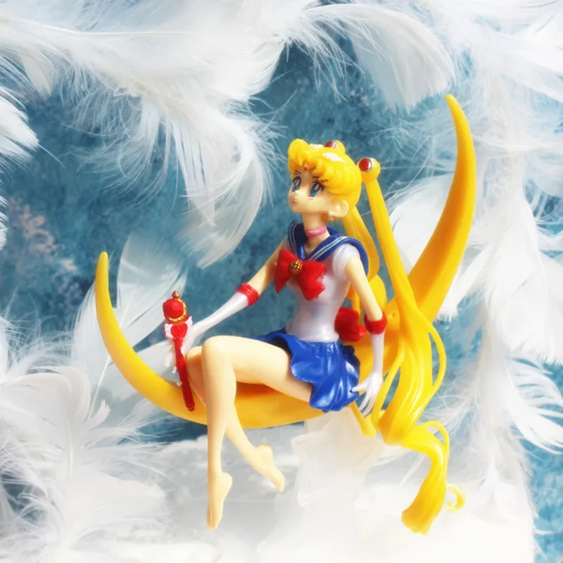 

6 Stijlen Cartoon Sailor Moon Action Figures Maan Power Anime Sailor Moon Tsukino Pvc Model Anime Collectie Kid Gift Toys