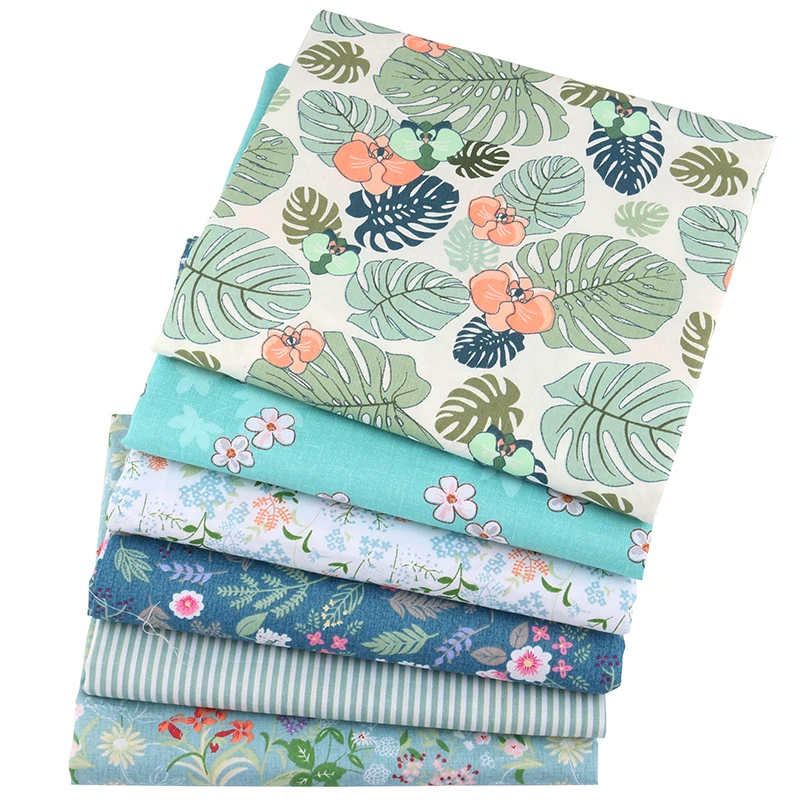 Nanchuang 6 шт./лот цветы саржевая хлопчатобумажная ткань Сделай Сам шитье стеганое