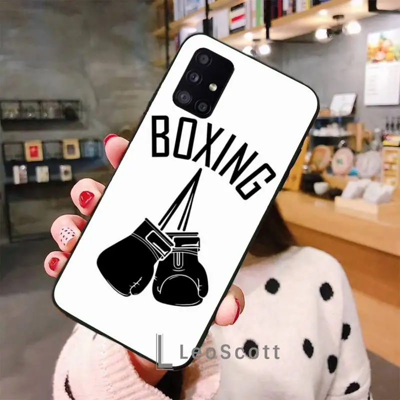 

Strong Boxing Gloves Phone Cases For Samsung A50 A51 A71 A31 A21S S8 S9 S10 S20 S21 Plus Fe Ultra 4G 5G