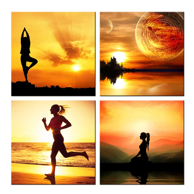 Плакаты и принты с фантазийным ландшафтом майя календарь картина современный