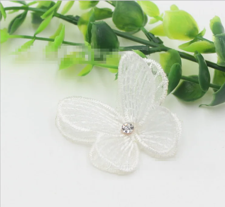 Двухслойный стерео ремень с алмазной кружевной вышивкой бабочки Детская повязка