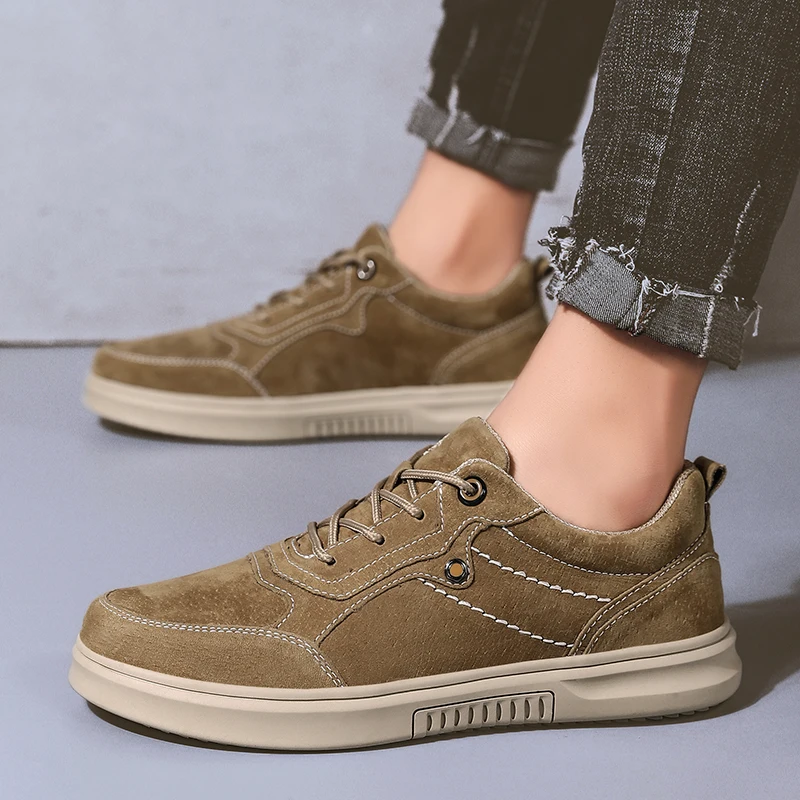 New Casual Shoes Men Loafers Leather Flat High Quality Designer Moccasins Sneakers Footwear Male | Обувь