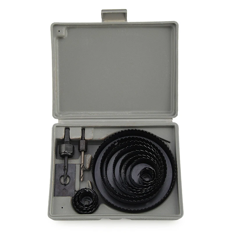 17 отверстий пила набор 19-127 мм металлический круг резак круглые сверла деревянные