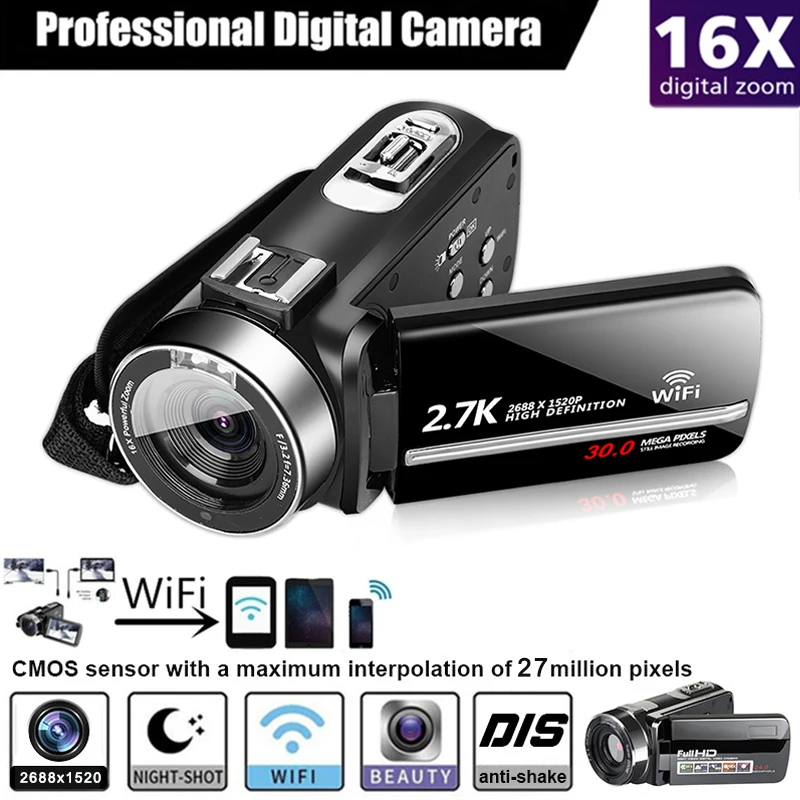 Cewaal USB видео камера емкостный сенсорный дисплей съемка DV камера фотография цифровая видеокамера небольшой рекордер видеокамера