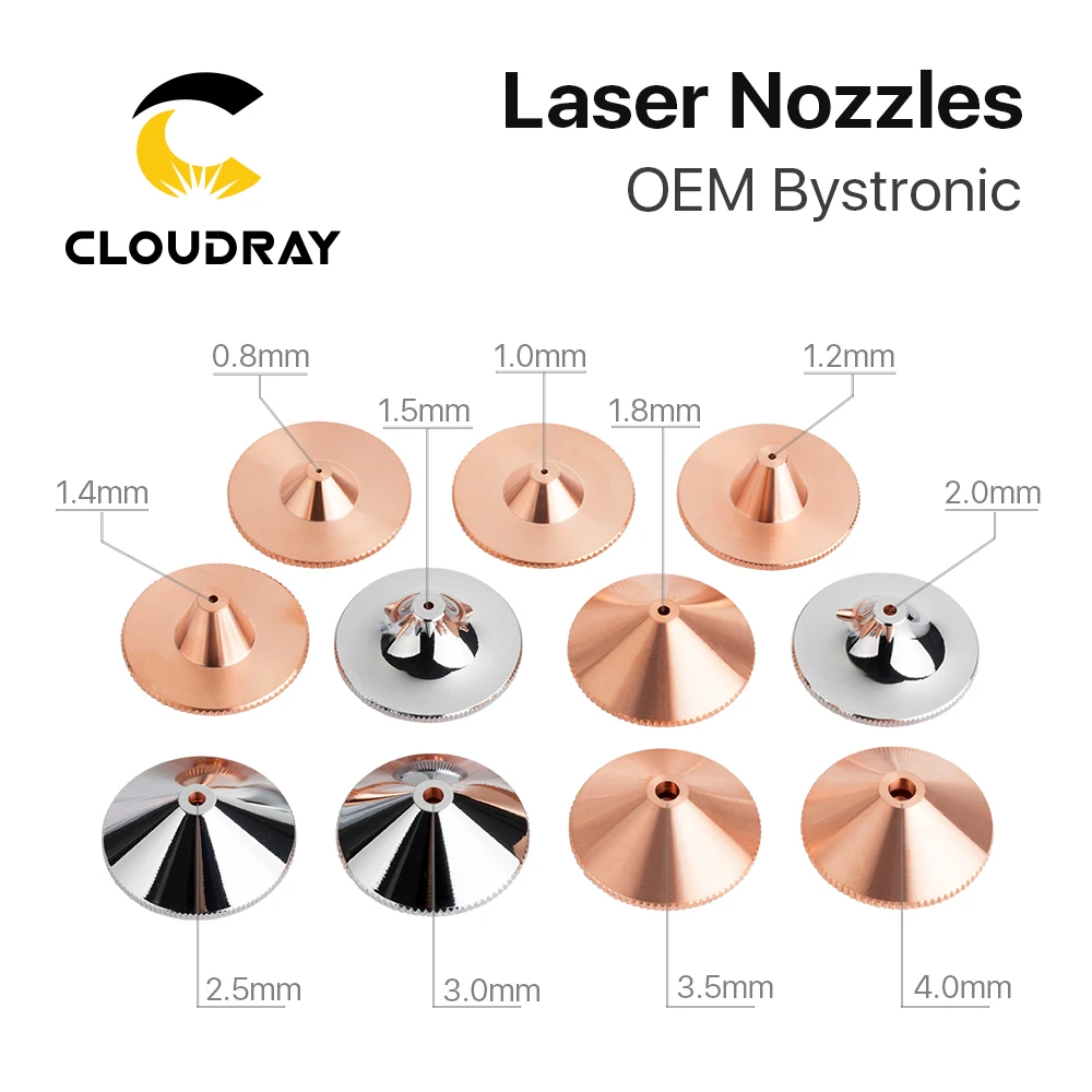 Cloudray OEM Bystronic K Серия диа. 13 мм лазерные насадки Однослойная резьба M10 Калибр 0 8-3 для