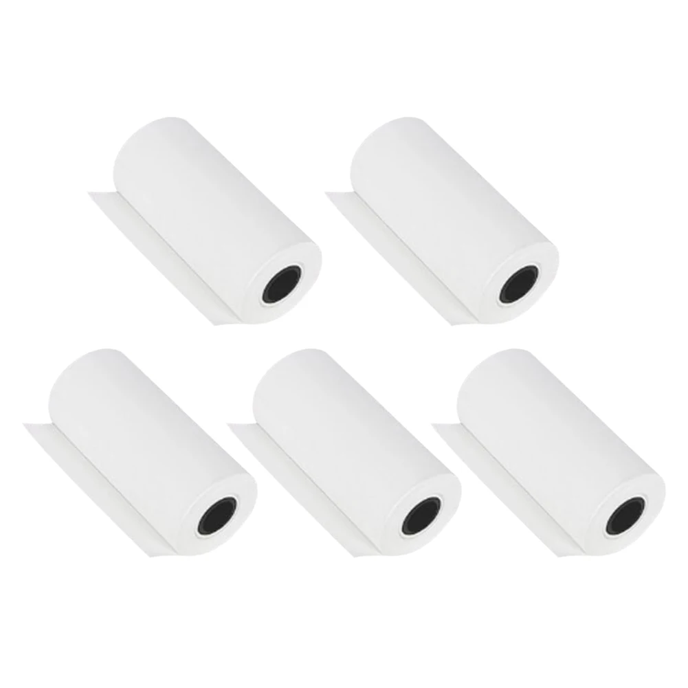 

5 Rolls Thermal Printer Paper Instant Print Label for Photo Kids Camera POS Cash Registers 57x25mm Replacement Accessories