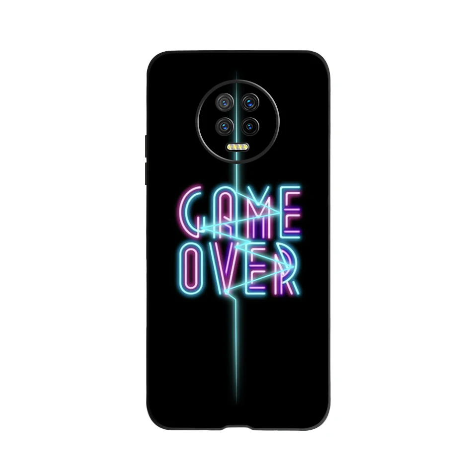 Чехол для Infinix Note 7 X690 чехол телефона Silicon Cute Back Cover For Infinx Lite X656 Case Note7 мягкий черный