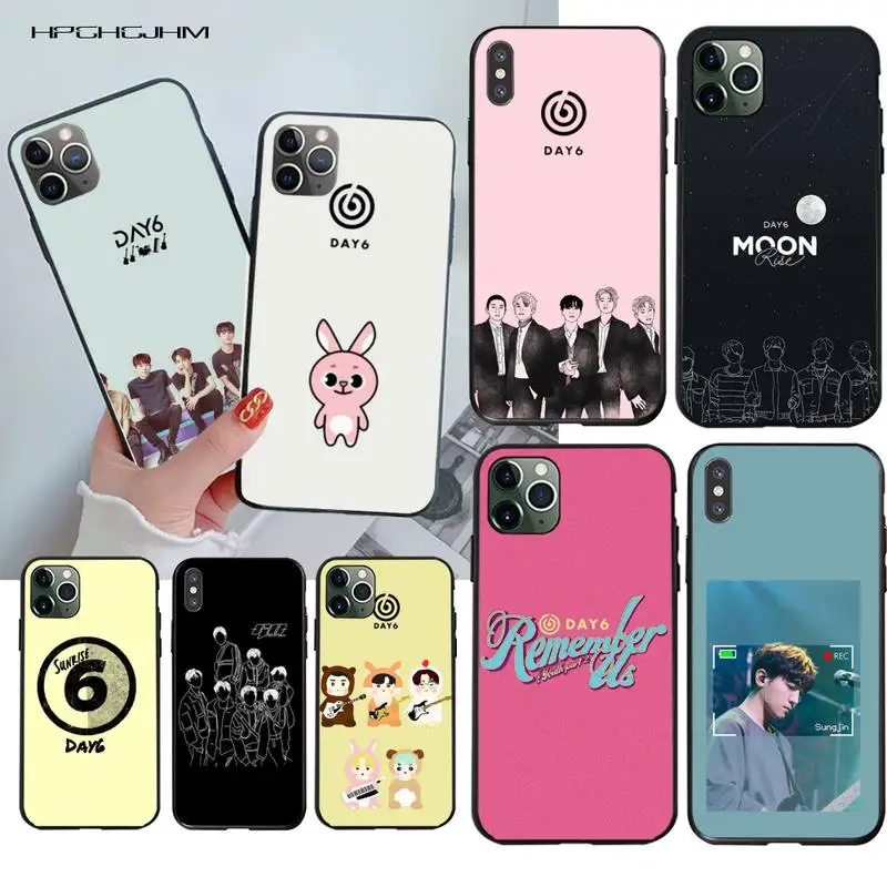 CUTEWANAN kpop day6 новое поступление черный чехол для мобильного телефона iPhone 11 pro XS MAX 8 7 6