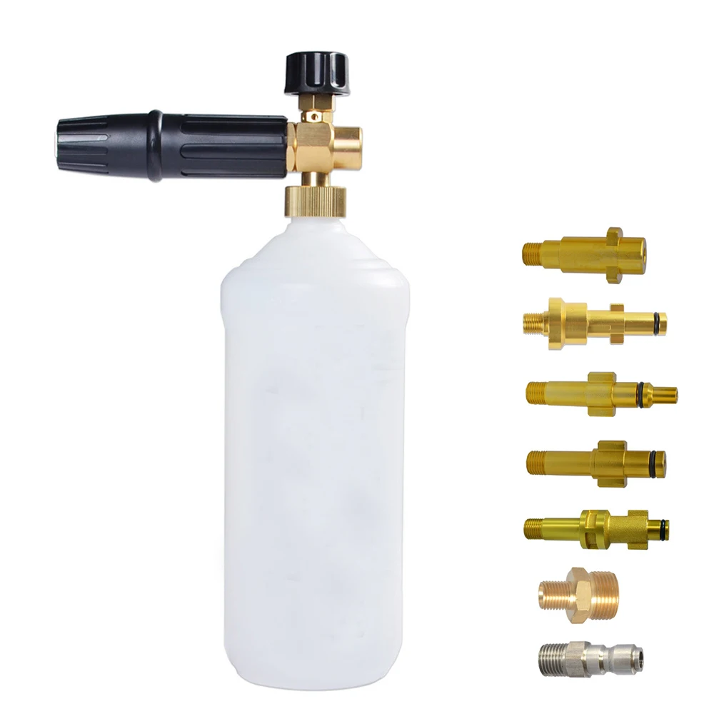 

Car High Pressure Washer Soap Foamer Cannon Foam Gun Nozzle Car Clean Wash Foam Generator for Karcher Car Washer Tool Cleaning