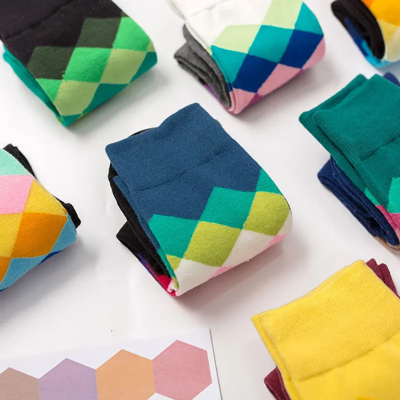 3 пар/лот = 6 штук в стиле хип-хоп креативные носки хлопковые мужские модные