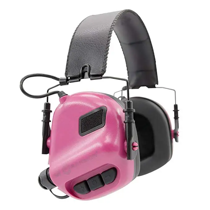 PINK Страйкбол OPSMEN Earmor тактический страйкбол M32 авиационные наушники защита для слуха стрельба армейская гарнитура Пейнтбол Спорт - Цвет: PINK