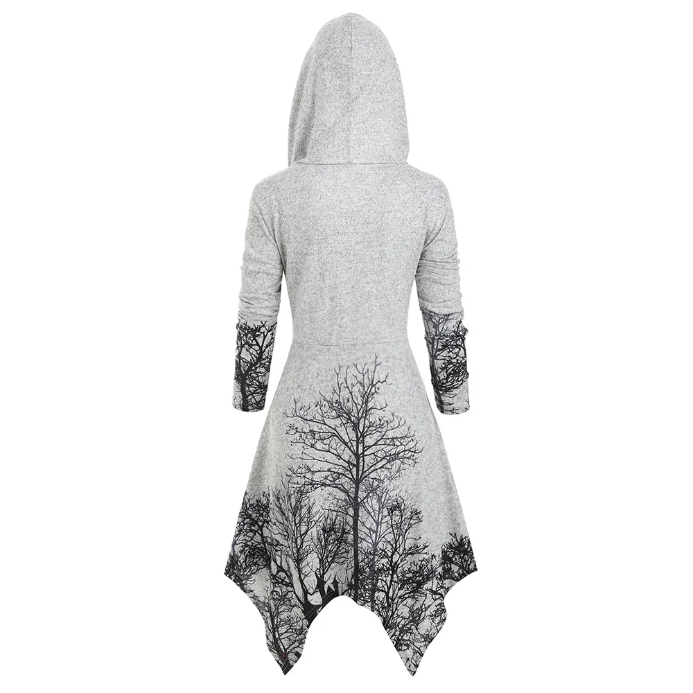 Женское трикотажное платье-туника с капюшоном размеры до 5XL | Женская одежда