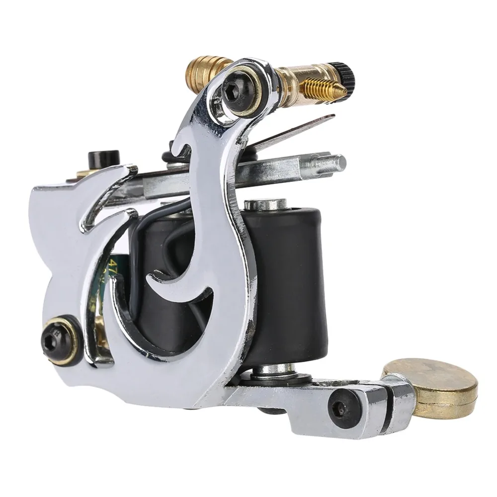 

Sliver Alloy Tattoo Liner Machine Golden Shader Coloring Lining Copper Coil Tattoo Gun Body Art Permanent Makeup Tattoo Machines