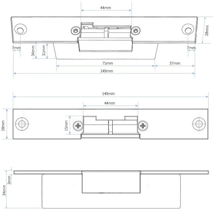 Электрический замок TMEZON Открыватель дверей с блоком питания контроль доступа к