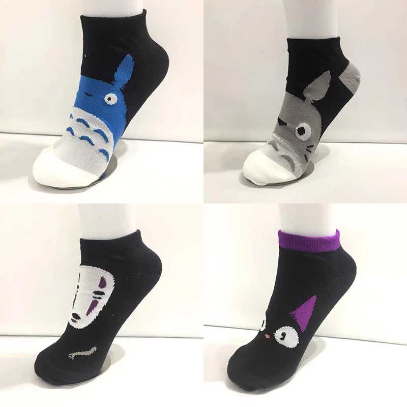 

Милые носки Тоторо с героями мультфильмов; Модные Повседневные носки с аниме; Детские короткие носки унисекс; Подарок