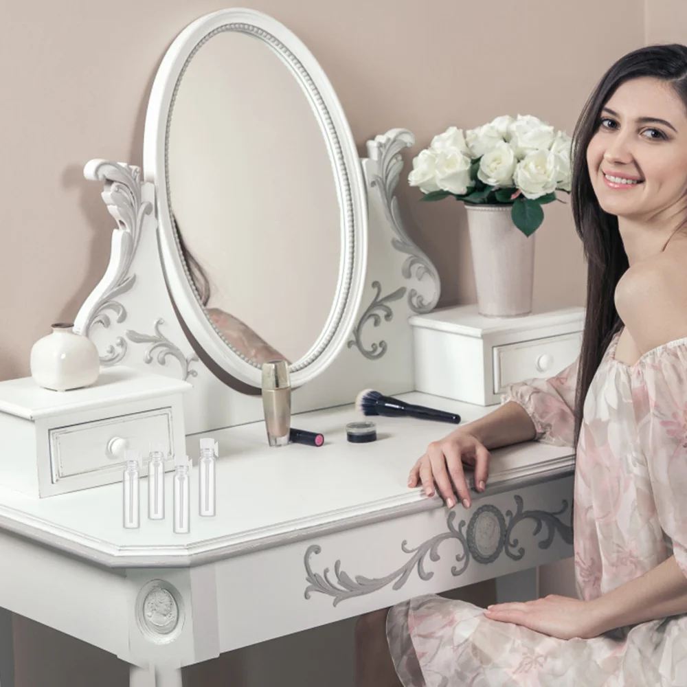 

50pcs Transparent Sample Bottle Empty Test Tube Bottle for Perfume Essential Oil