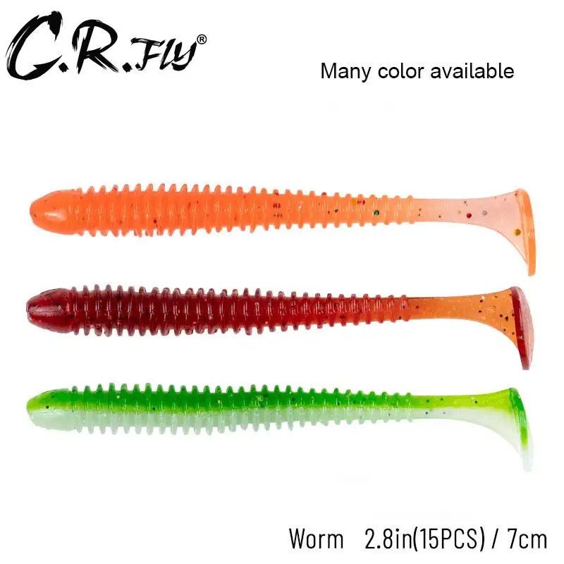 

15 шт. мягкие приманки 70 мм приманки рыболовные приманки Leurre Шад двойной Цвет силиконовые приманки T хвост воблеры для приманки