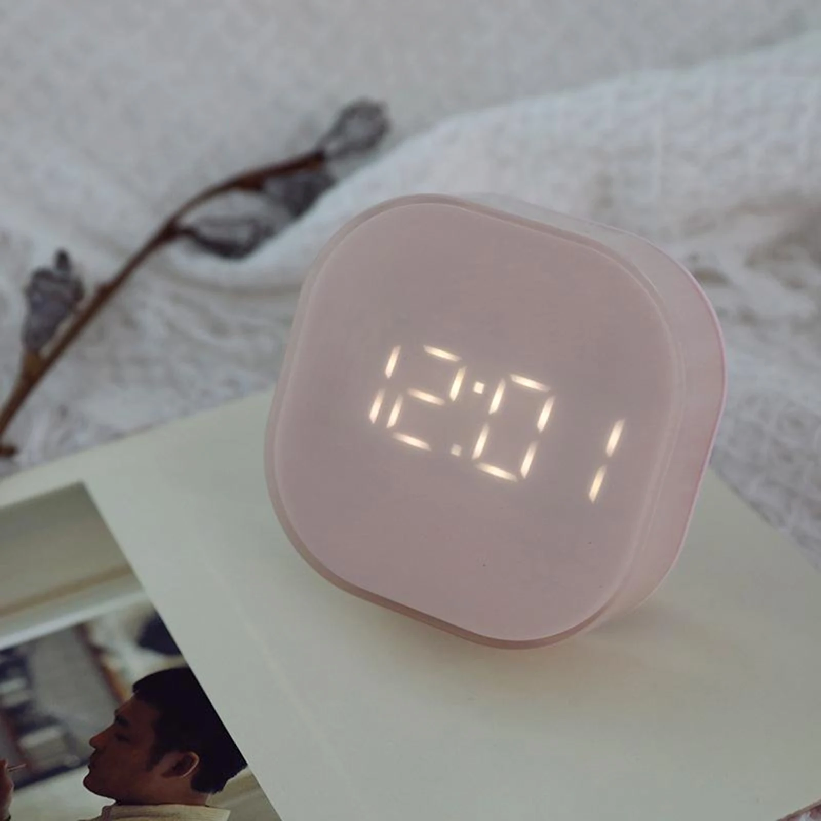 Mini Cube Bedside Digital Loud Alarm Clock Magnetic 12/24H Home Office Timer | Дом и сад