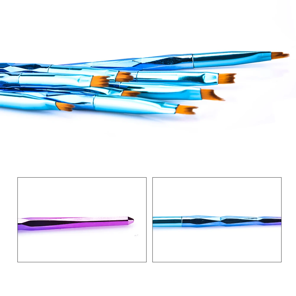 Профессиональный набор кистей для французского маникюра акриловые УФ гель