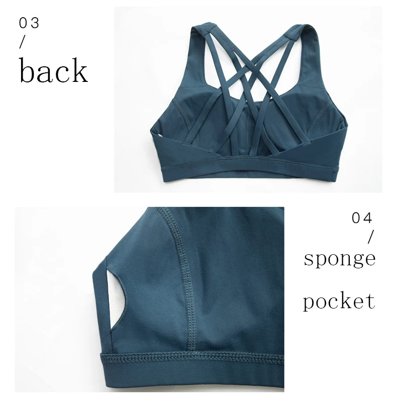 Новый дизайн женская одежда для фитнеса спортивные бюстгальтеры высокая