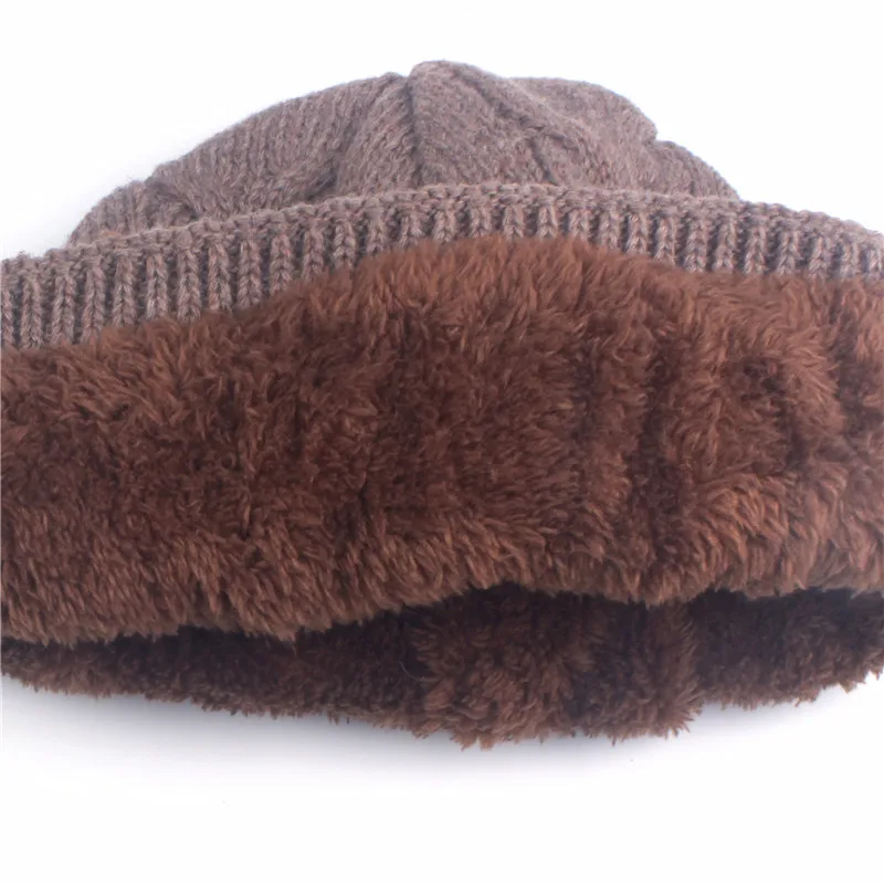 Xthree Winter Skullies Hat For Men Beanies Wool Knitted Scarf With Lining Male Gorras Bonnet Hats Beanie | Аксессуары для одежды