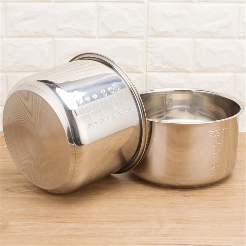 

Pressure Cooker Lnner 6L Rice Cooker Liner Cooking Pots Non-stick Stainless Steel Pan Thick Bottom Pots Induction Cooker Stewpan