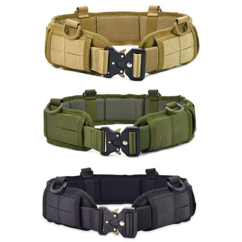 

Multifunction Adjustable Military Outdoor Sports Waistband Nylon Belt Waist Holster Combat Accessories