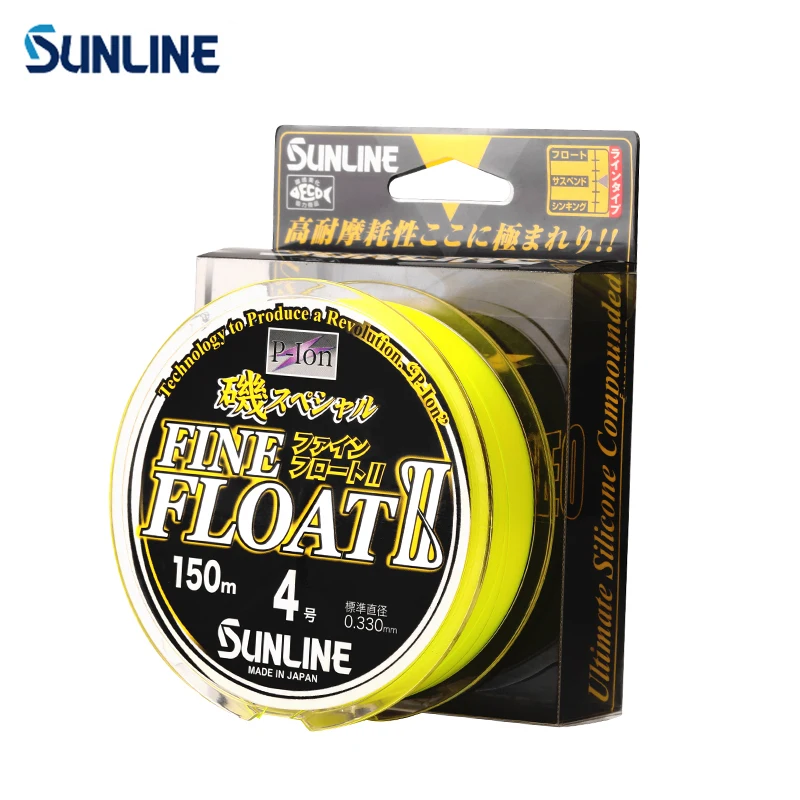 SUNLINE FINE FLOAT 150 метров японская рыболовная леска полуплавающего типа подвесная