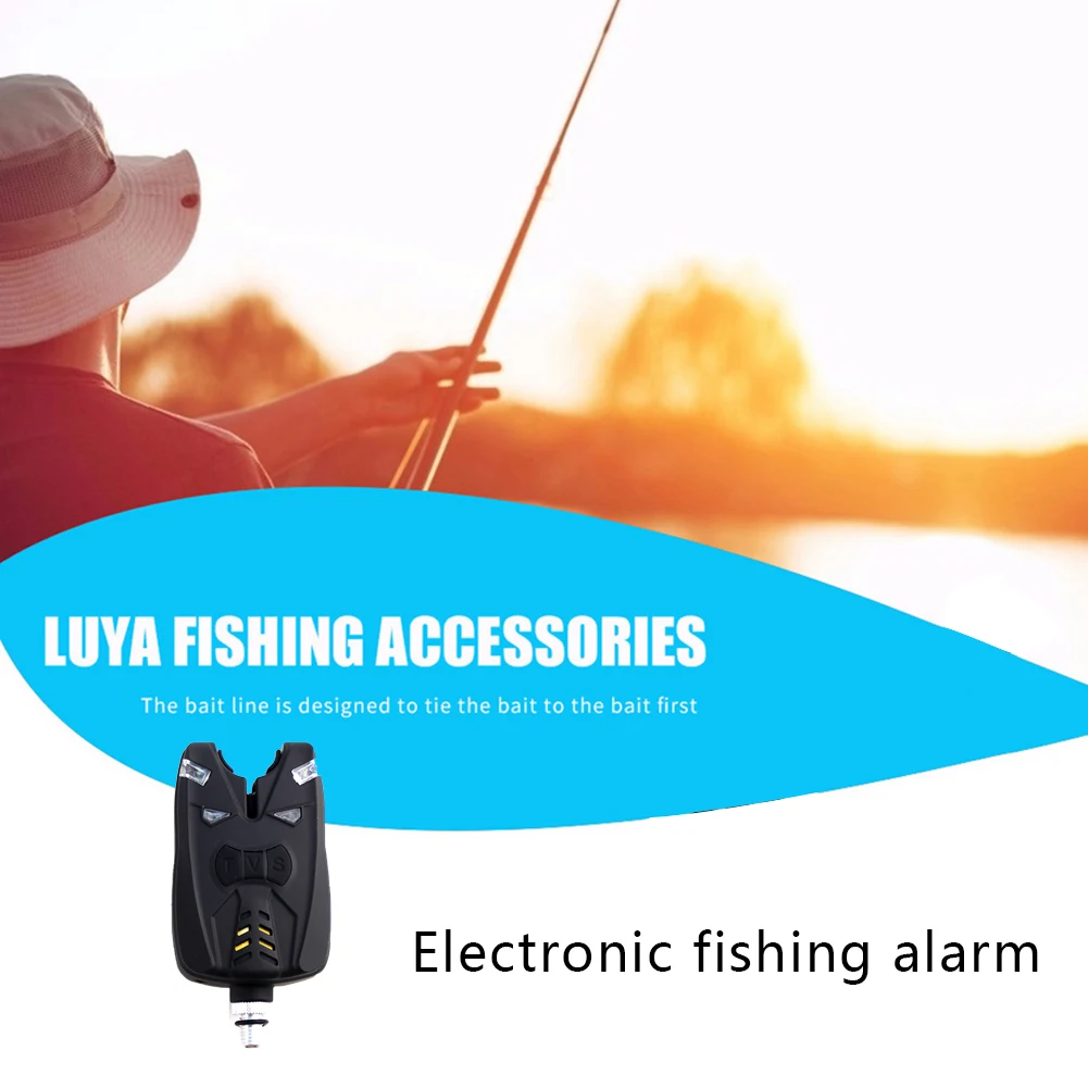 

3PCS Fishing Bite Alarms Waterproof Blue Fishing Rod Alert Tone Volume Sensitivity Sound Carp Fishing Tackle with Storage Box