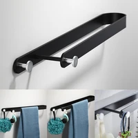 1pc nordic wall mounted bathroom towel rack aluminum kitchen cabinet washcloth hanging shelf