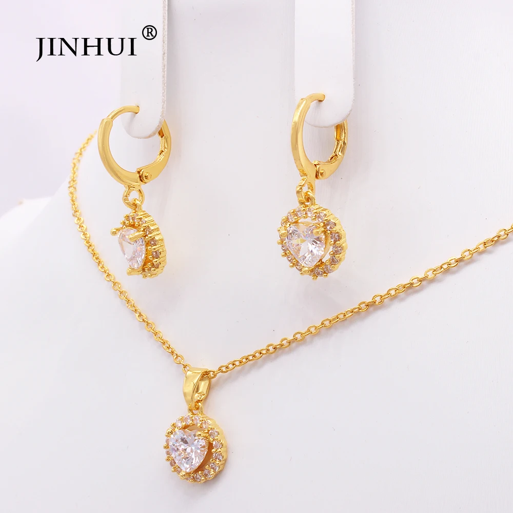 

Dubai gold plated wedding bridal jewelry sets African women Ethiopia Necklace earrings set jewellery wife gifts party Ornaments
