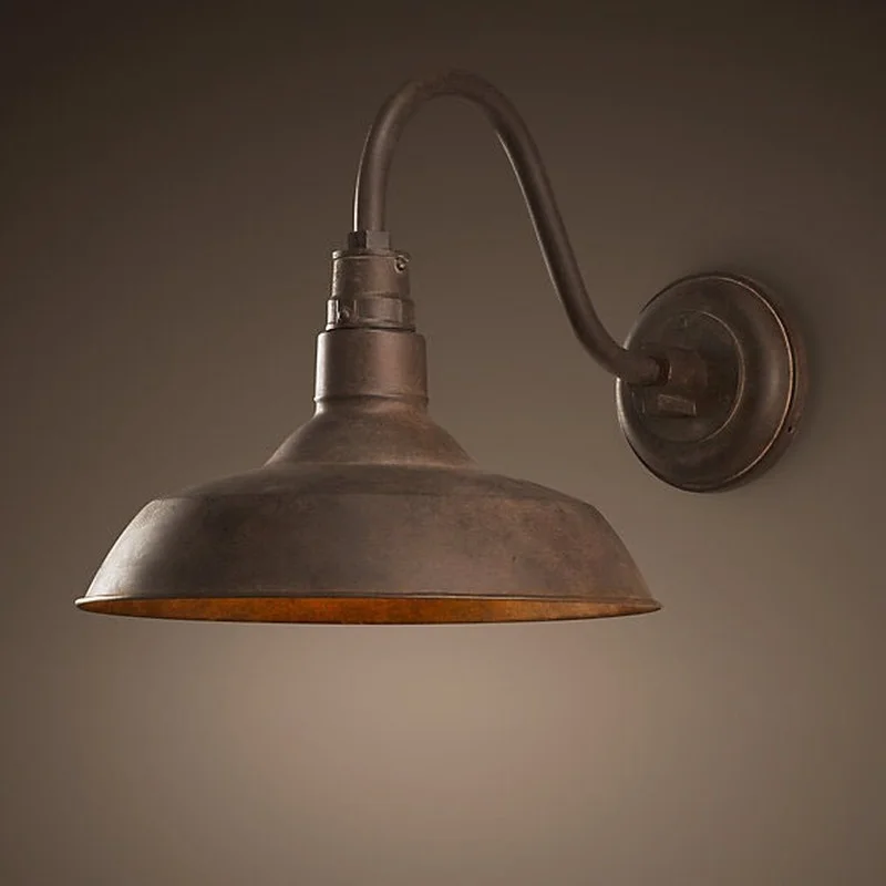 

Energy Saver-Retro Vintage Wall Mounted Lamp Loft Industrial Rust American Style Outdoor Indoor Light Luminaire Corridor Aisel