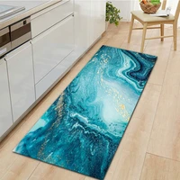 indoor and outdoor hallway living room marble printed long rug home kitchen carpet entrance doormat water absorption bath mat
