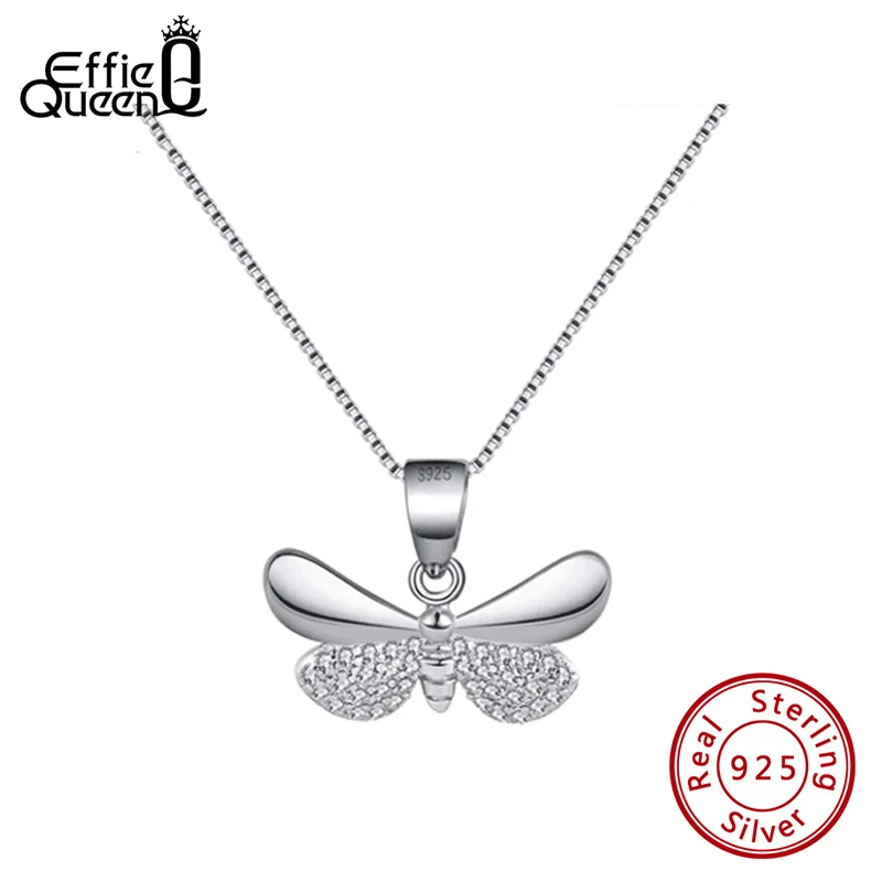Женское ожерелье из серебра 925 пробы в форме бабочки|Ожерелья| |