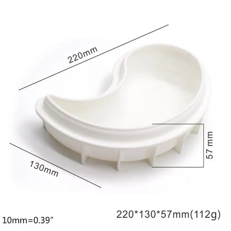 

3D YIN YANG Shape Molds Silicone Mold Decorating Mold Icing Candy Sugar Gum Paste Moulds Cake Craft Imprint Baking Moulds Bakewa